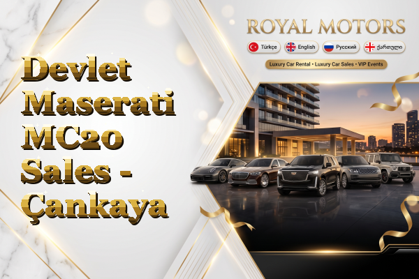 Devlet Maserati MC20 Sales - Çankaya