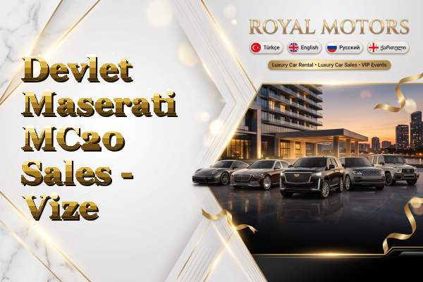 Devlet Maserati MC20 Sales - Vize