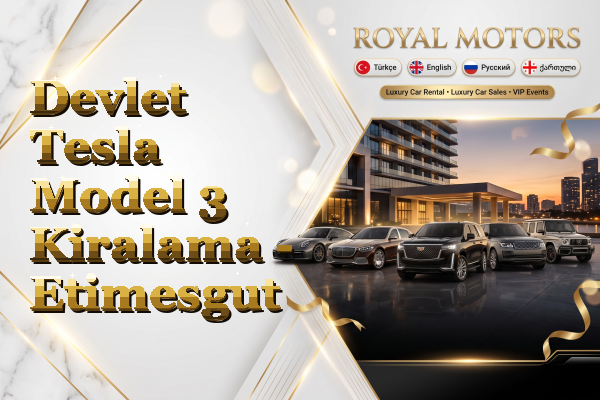 Devlet Tesla Model 3 Kiralama - Etimesgut