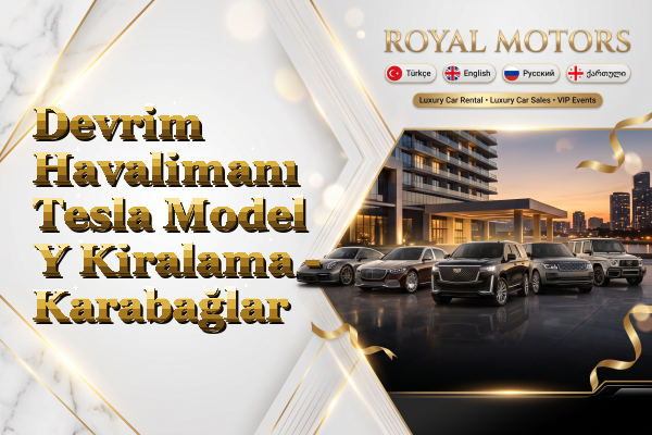 Devrim Havalimanı Tesla Model Y Kiralama - Karabağlar
