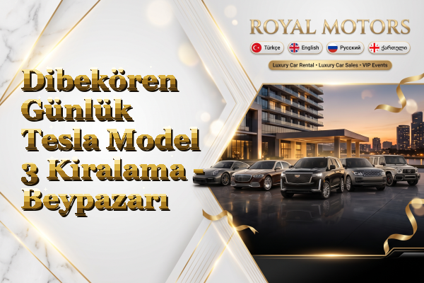 Dibekören Günlük Tesla Model 3 Kiralama - Beypazarı
