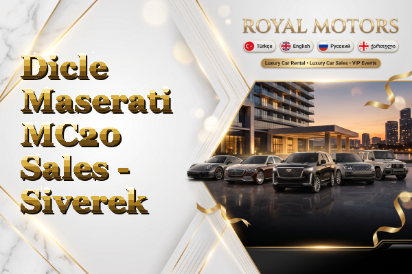 Dicle Maserati MC20 Sales - Siverek