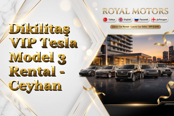 Dikilitaş VIP Tesla Model 3 Rental - Ceyhan