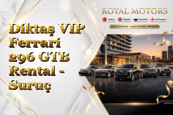 Diktaş VIP Ferrari 296 GTB Rental - Suruç