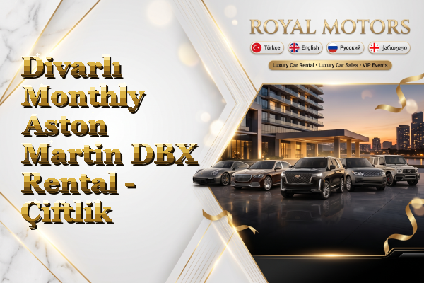 Divarlı Monthly Aston Martin DBX Rental - Çiftlik