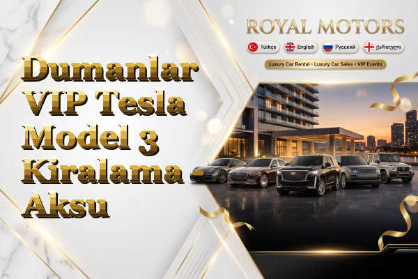 Dumanlar VIP Tesla Model 3 Kiralama - Aksu