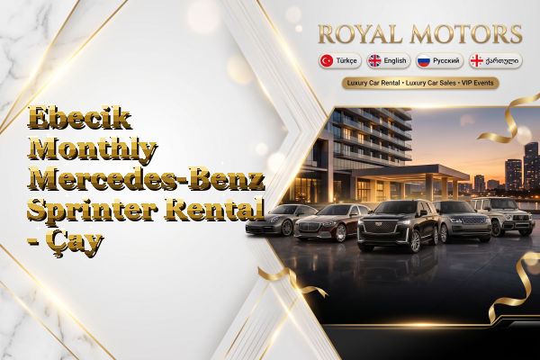 Ebecik Monthly Mercedes-Benz Sprinter Rental - Çay