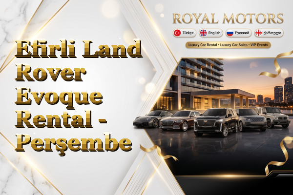 Efirli Land Rover Evoque Rental - Perşembe