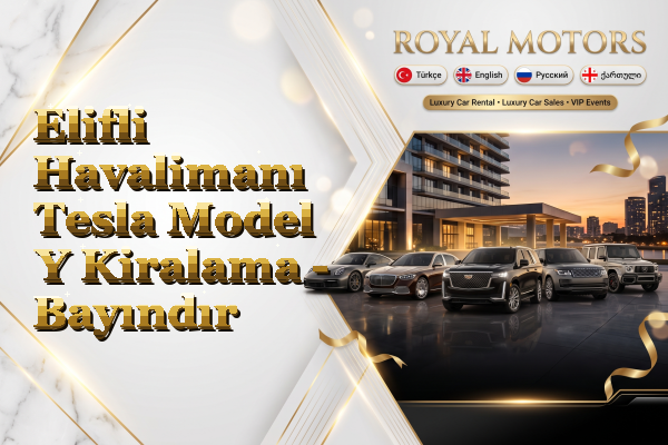 Elifli Havalimanı Tesla Model Y Kiralama - Bayındır