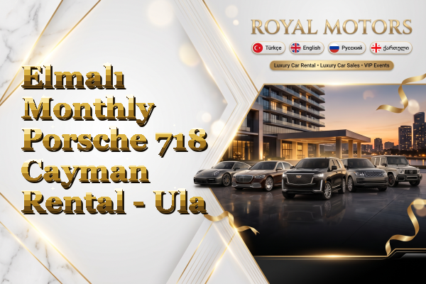 Elmalı Monthly Porsche 718 Cayman Rental - Ula