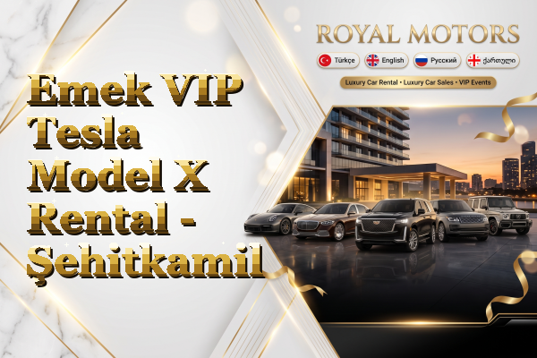 Emek VIP Tesla Model X Rental - Şehitkamil