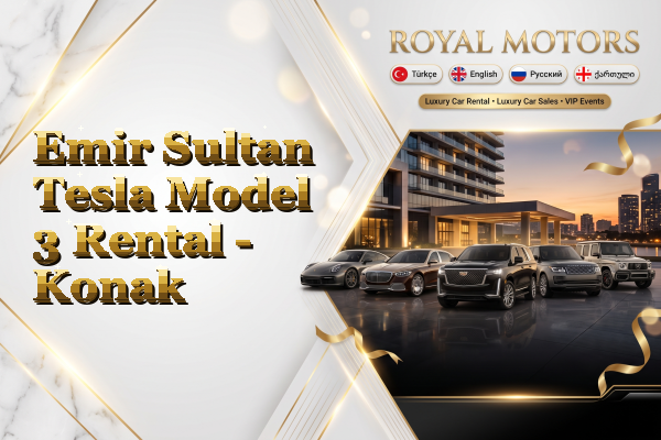Emir Sultan Tesla Model 3 Rental - Konak