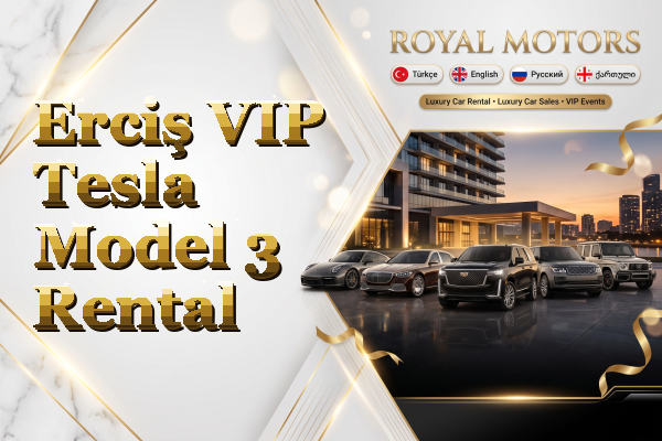 Erciş VIP Tesla Model 3 Rental