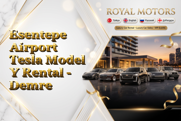 Esentepe Airport Tesla Model Y Rental - Demre