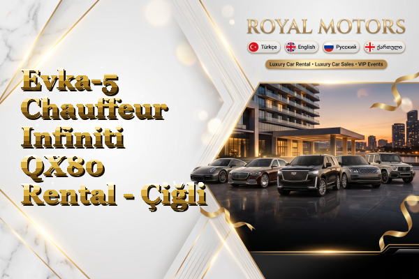 Evka-5 Chauffeur Infiniti QX80 Rental - Çiğli