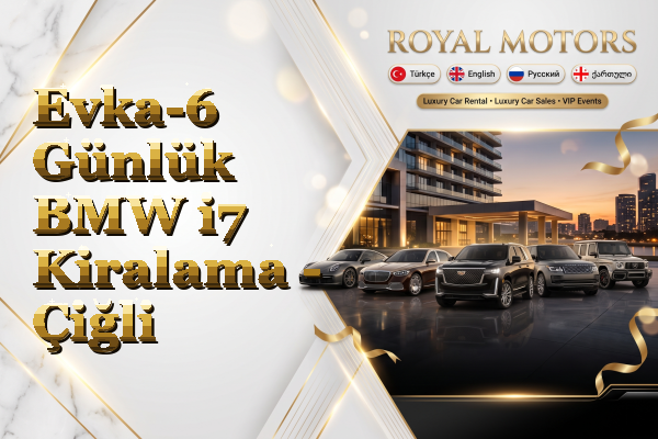 Evka-6 Günlük BMW i7 Kiralama - Çiğli