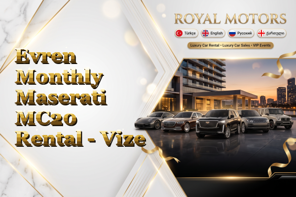 Evren Monthly Maserati MC20 Rental - Vize