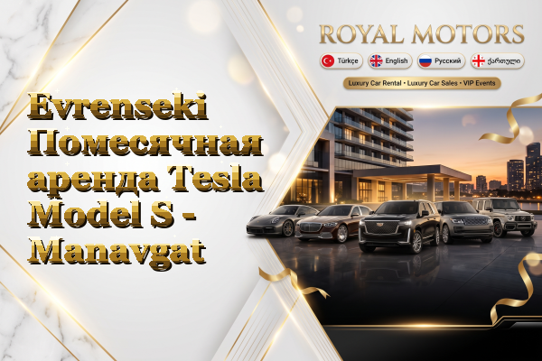 Evrenseki Помесячная аренда Tesla Model S - Manavgat