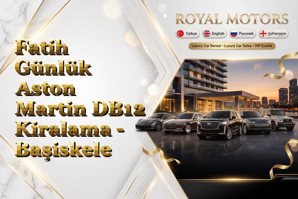 Fatih Günlük Aston Martin DB12 Kiralama - Başiskele
