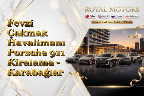 Fevzi Çakmak Havalimanı Porsche 911 Kiralama - Karabağlar
