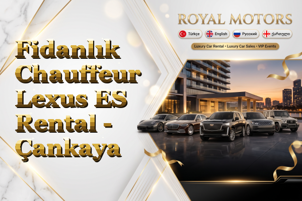 Fidanlık Chauffeur Lexus ES Rental - Çankaya