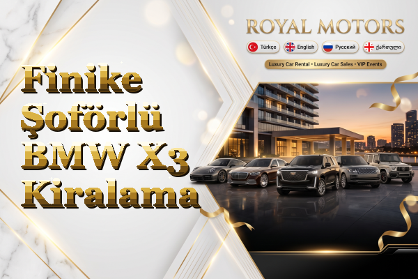 Finike Şoförlü BMW X3 Kiralama