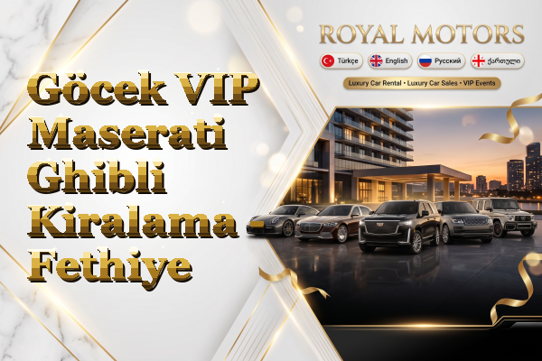 Göcek VIP Maserati Ghibli Kiralama - Fethiye