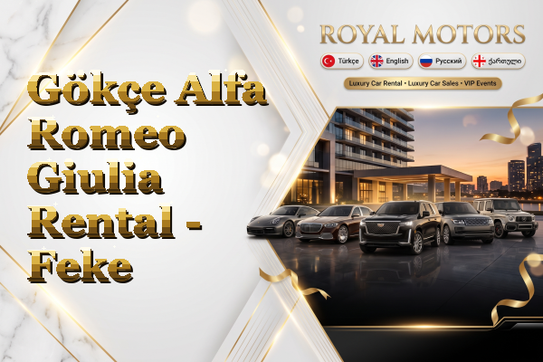 Gökçe Alfa Romeo Giulia Rental - Feke