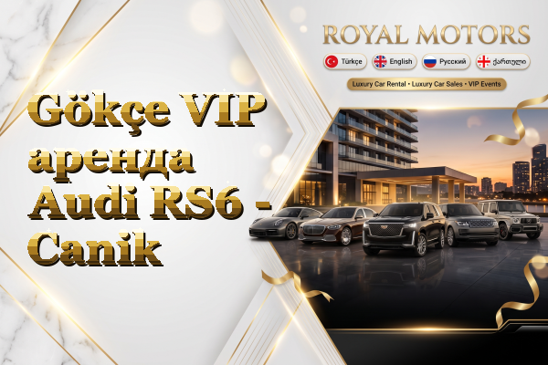 Gökçe VIP аренда Audi RS6 - Canik