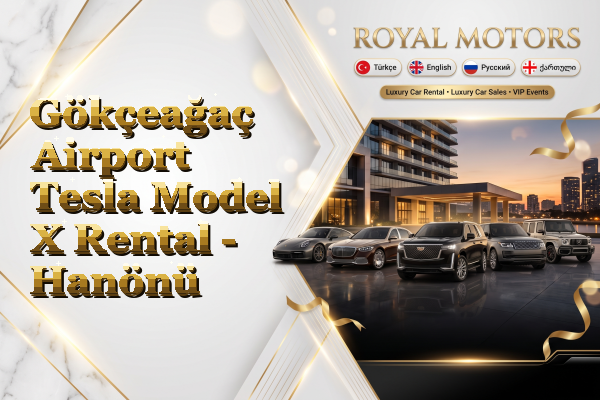 Gökçeağaç Airport Tesla Model X Rental - Hanönü
