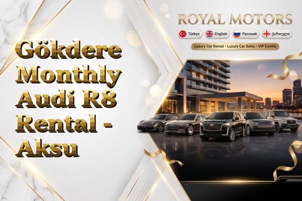 Gökdere Monthly Audi R8 Rental - Aksu