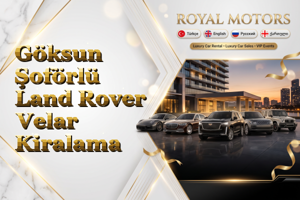 Göksun Şoförlü Land Rover Velar Kiralama