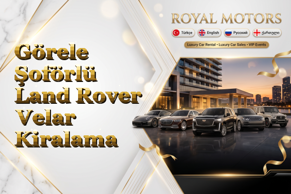 Görele Şoförlü Land Rover Velar Kiralama