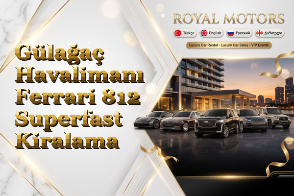 Gülağaç Havalimanı Ferrari 812 Superfast Kiralama