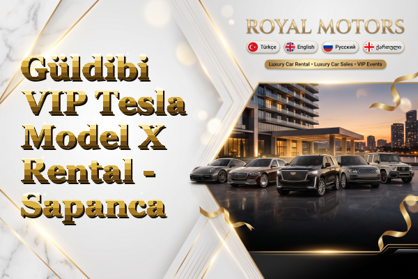 Güldibi VIP Tesla Model X Rental - Sapanca