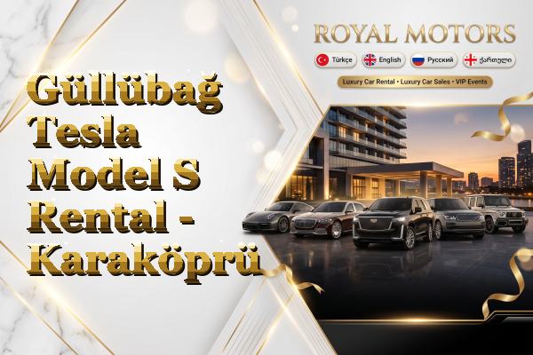 Güllübağ Tesla Model S Rental - Karaköprü