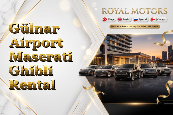 Gülnar Airport Maserati Ghibli Rental