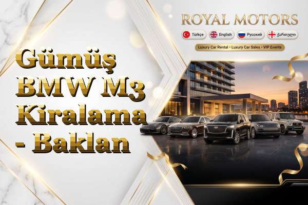 Gümüş BMW M3 Kiralama - Baklan
