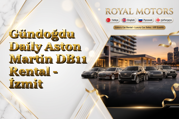 Gündoğdu Daily Aston Martin DB11 Rental - İzmit