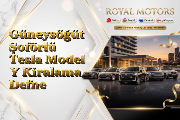 Güneysöğüt Şoförlü Tesla Model Y Kiralama - Defne