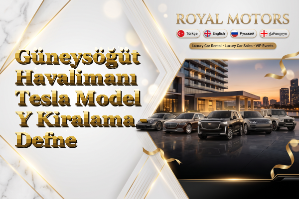 Güneysöğüt Havalimanı Tesla Model Y Kiralama - Defne