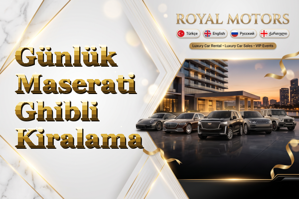 Günlük Maserati Ghibli Kiralama