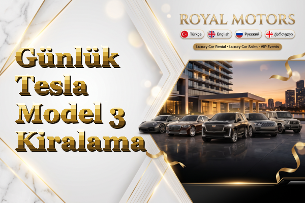 Günlük Tesla Model 3 Kiralama