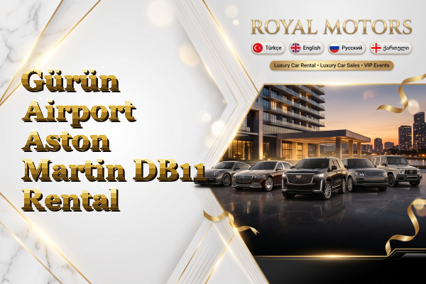 Gürün Airport Aston Martin DB11 Rental