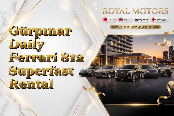 Gürpınar Daily Ferrari 812 Superfast Rental