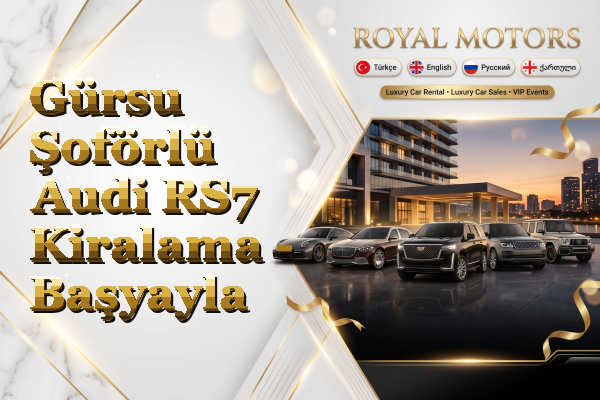 Gürsu Şoförlü Audi RS7 Kiralama - Başyayla