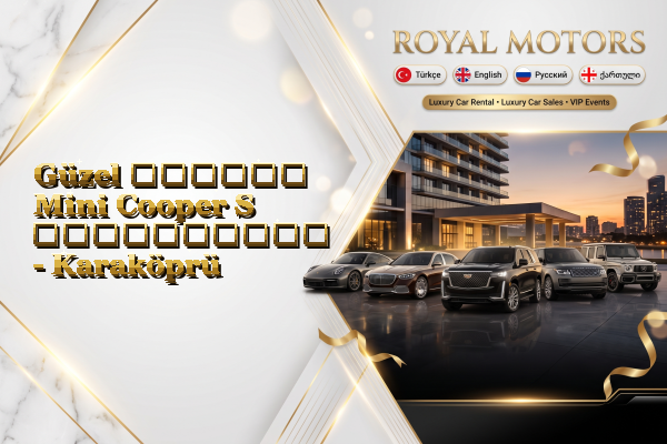 Güzel თვიური Mini Cooper S გაქირავება - Karaköprü