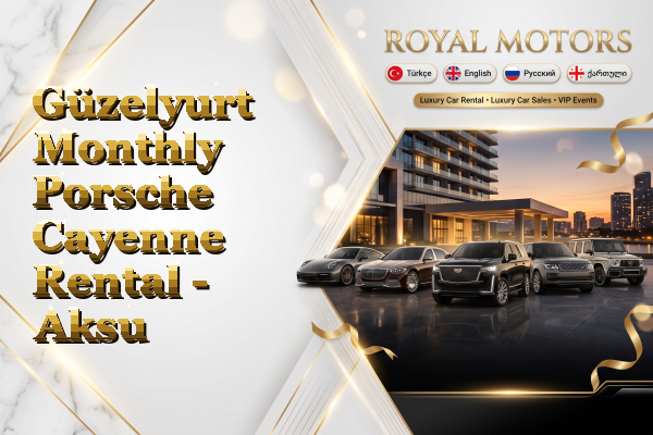 Güzelyurt Monthly Porsche Cayenne Rental - Aksu
