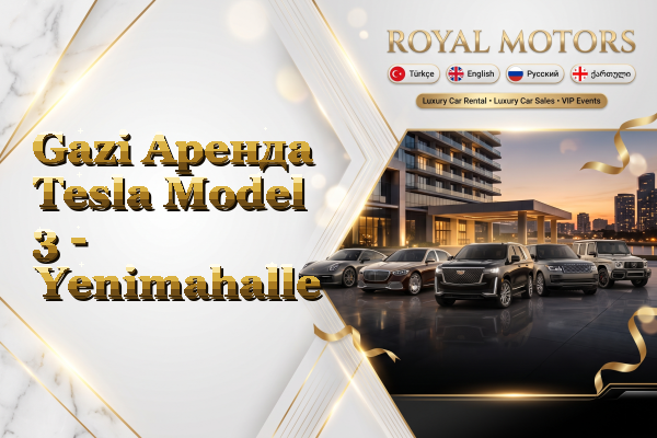 Gazi Аренда Tesla Model 3 - Yenimahalle