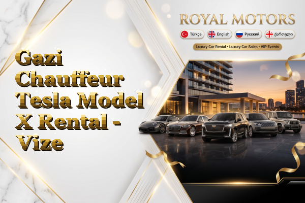 Gazi Chauffeur Tesla Model X Rental - Vize